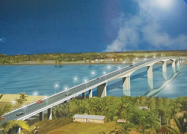Cầu vượt sông Văn Úc