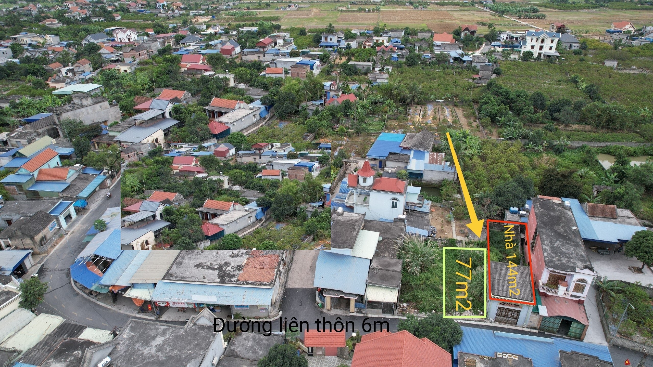 Bán nhà mặt đường thôn 6m tại xã Lại Xuân, Thuỷ Nguyên, Hải Phòng
