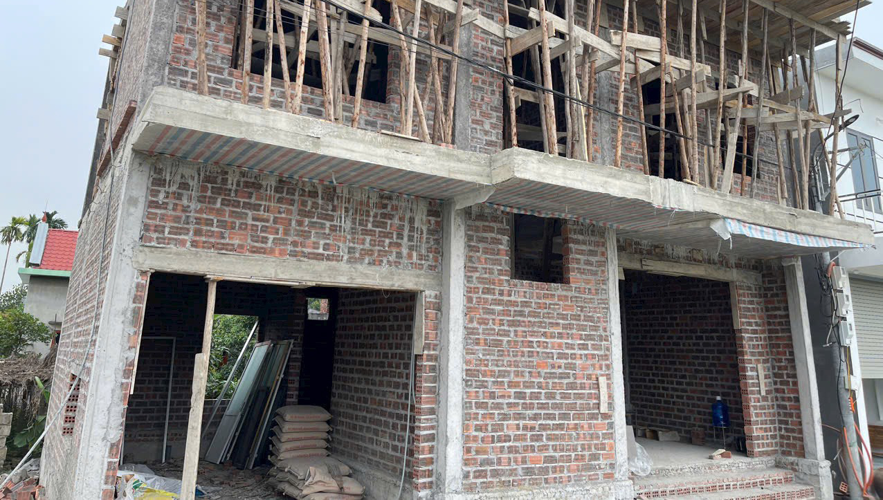 Hot chủ cần gấp nhà 2 tầng xây dở tại Thiên Hương, Thuỷ Nguyên, Hải Phòng