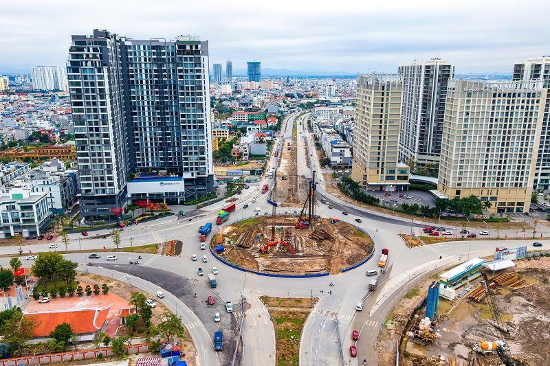 Hầm chui tại nút giao đường Võ Nguyễn Giáp - đường Bùi Viện Hải Phòng