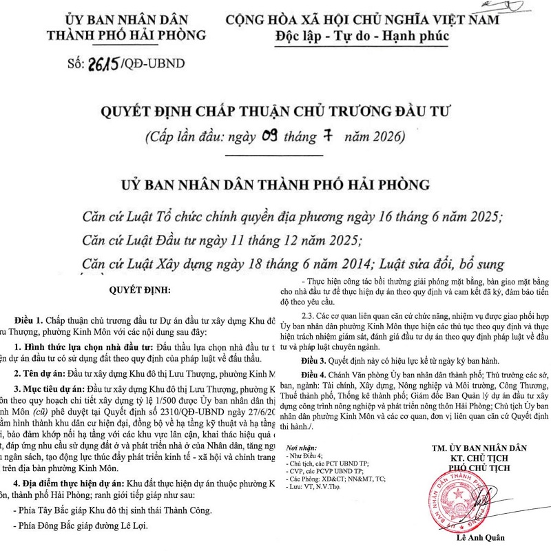 KĐT Lưu Thượng