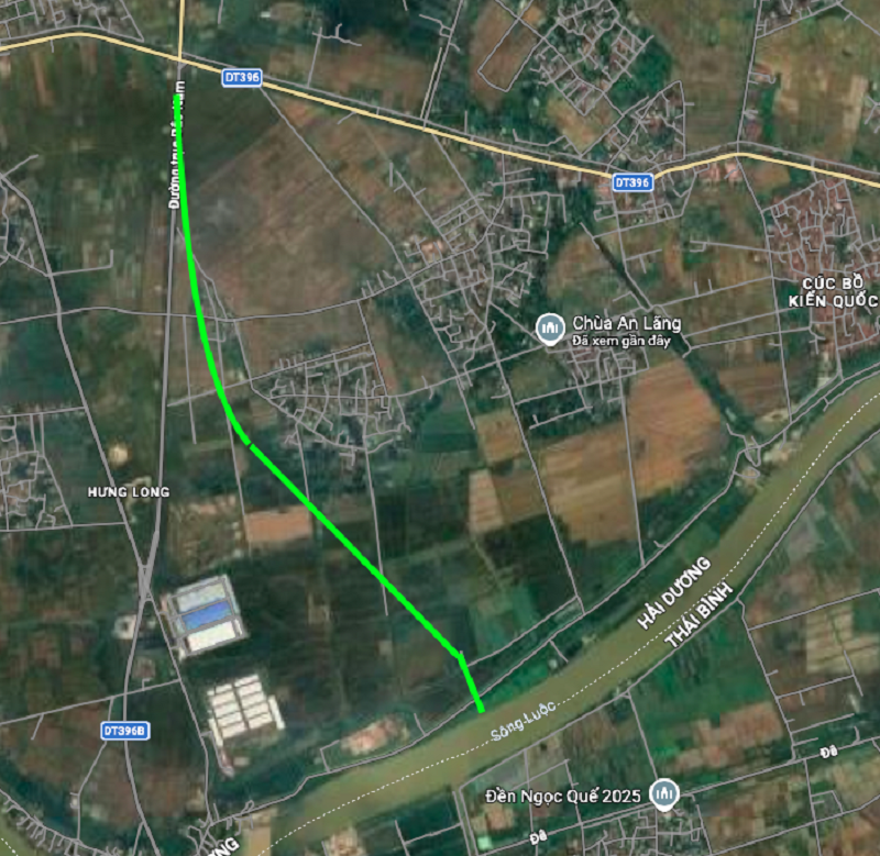 Hình ảnh thực địa khu vực quy hoạch tuyến đường mới