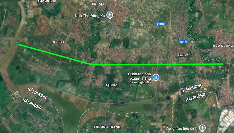 Thực địa tuyến đường dự kiến xã Kim Thành