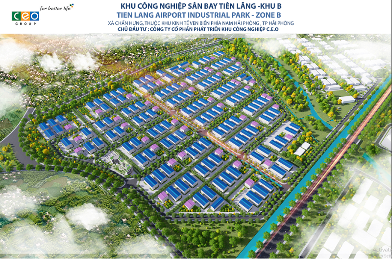 Phối cảnh Dự án KCN Sân bay Tiên Lãng – Khu B