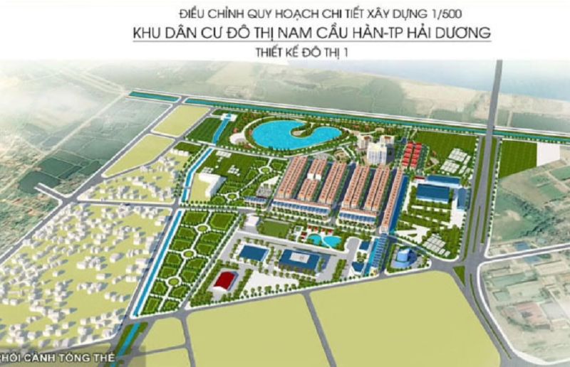 Phối cảnh dự án Khu dân cư đô thị Nam Cầu Hàn.