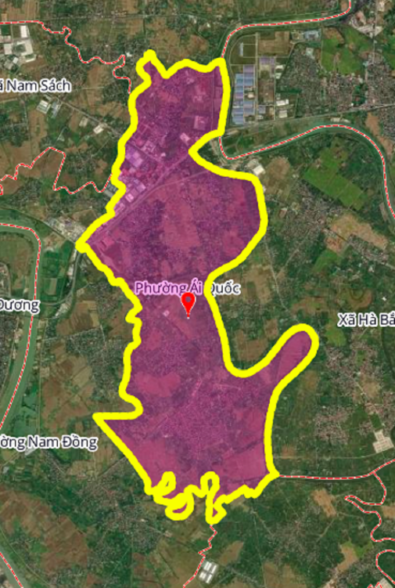 Bản đồ vệ tinh phường Ái Quốc, TP Hải Phòng