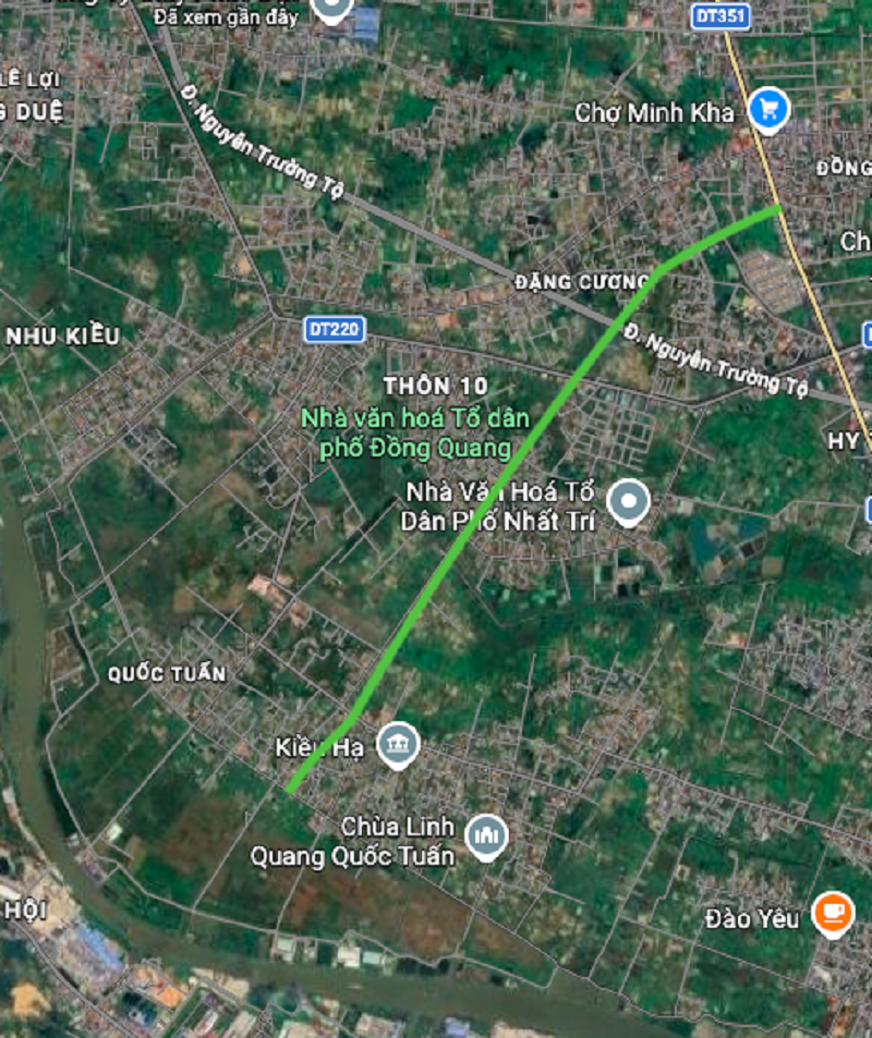 Hình ảnh thực địa tuyến đường mới tại An Dương