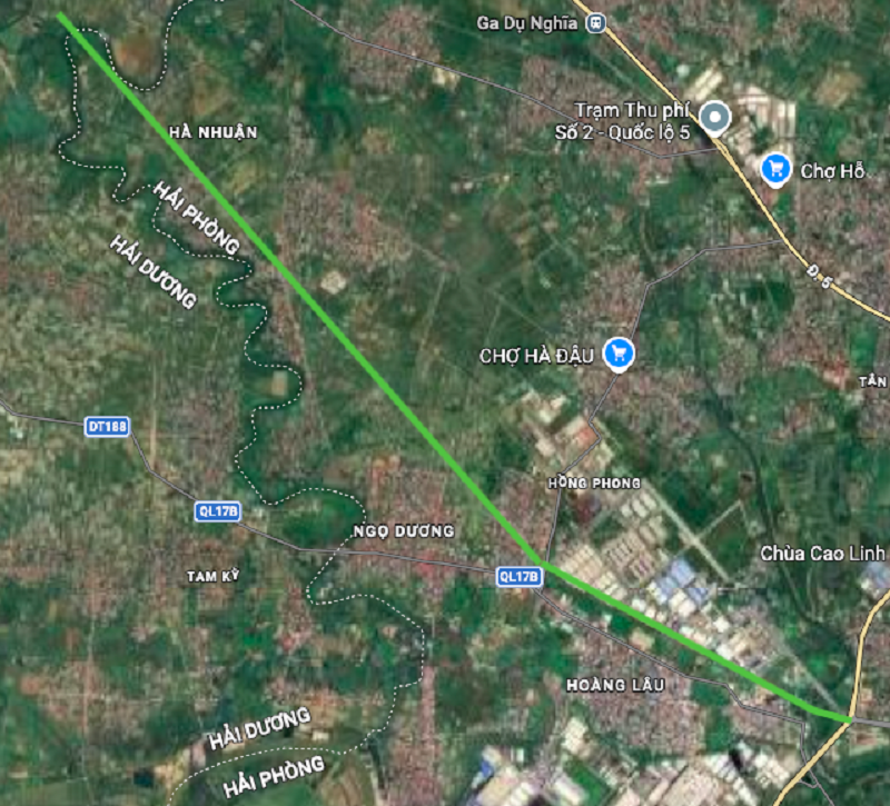 Hình ảnh thực địa tuyến đường dự kiến