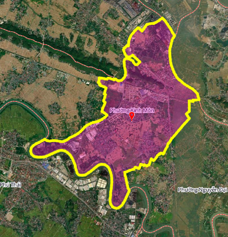 Bản đồ vệ tinh phường Kinh Môn, TP Hải Phòng