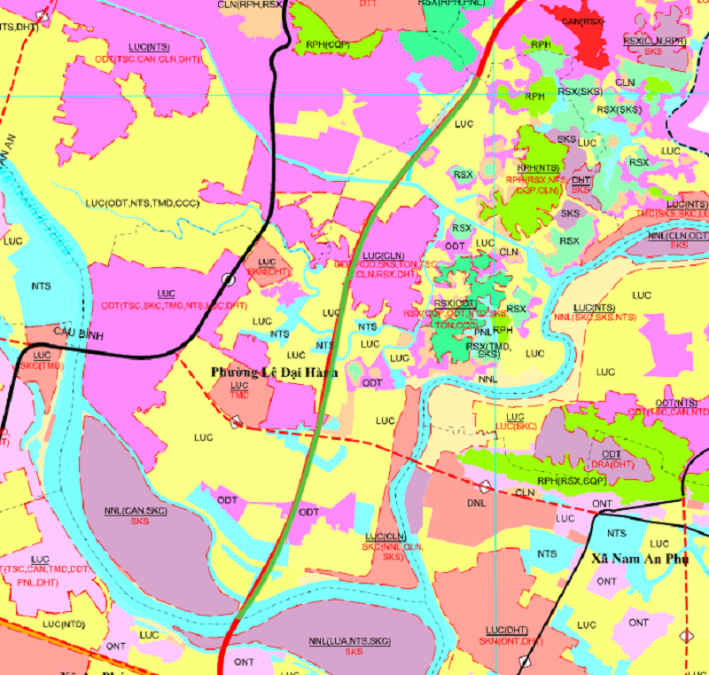 Bản đồ quy hoạch tuyến đường mới tại phường Lê Đại Hành