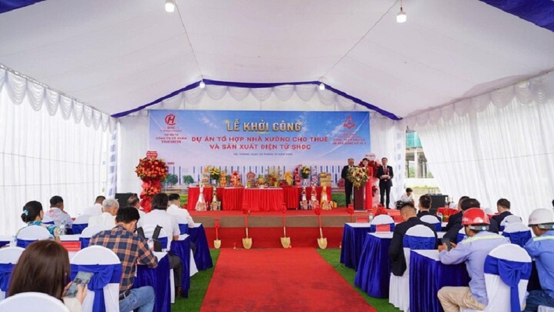 Lễ khởi công dự án Nhà máy điện tử SHDC tại Khu công nghiệp Lai Cách, Hải Phòng.
