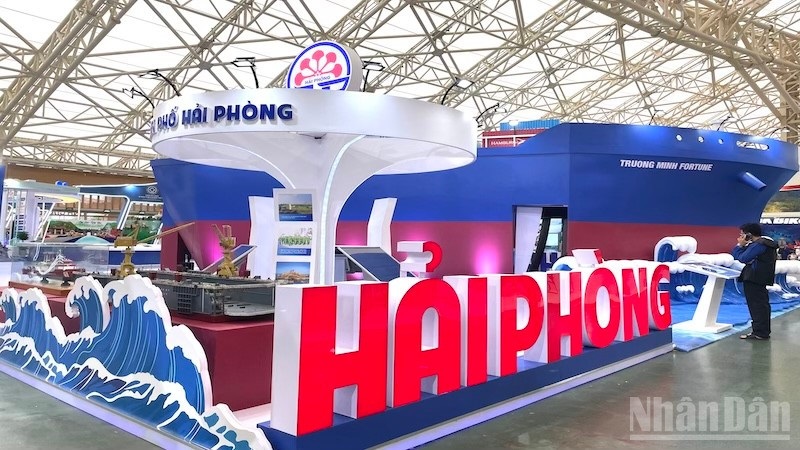 Không gian trưng bày của thành phố Hải Phòng.