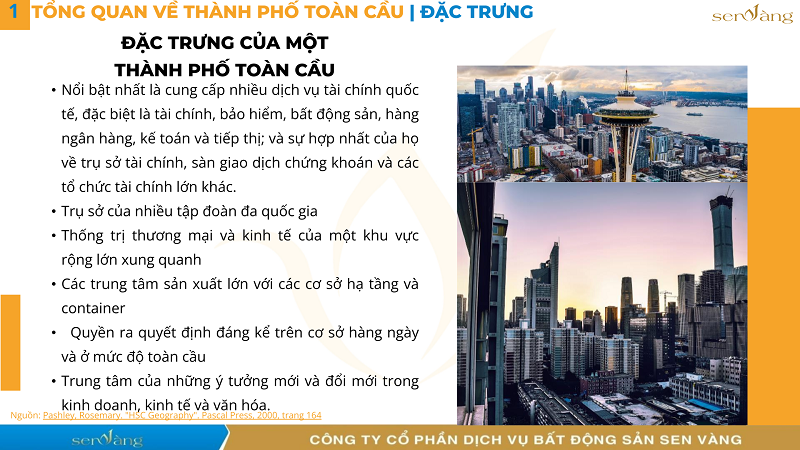 Thành phố toàn cầu – Tâm điểm kết nối và quyền lực của thế giới hiện đại