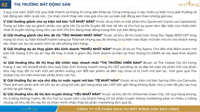 Điểm tin Bất động sản tuần 3 tháng 10/2025