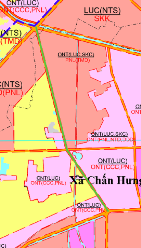 Bản đồ quy hoạch đường sẽ mở tại xã Chấn Hưng Hải Phòng