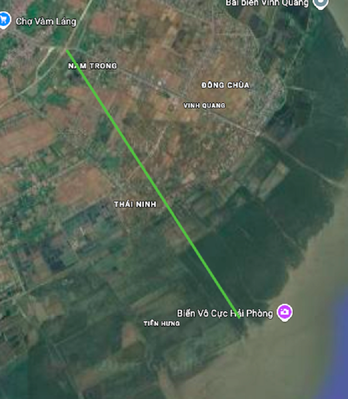 Hình ảnh thực địa xã Hùng Thắng từ vệ tinh