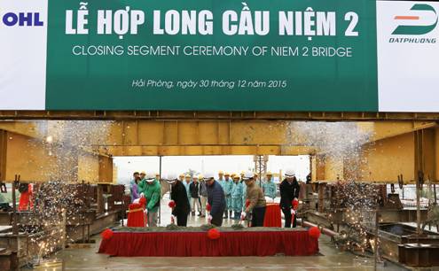 Công trình Cầu Niệm 2 phát triển giao thông đô thị thành phố Hải Phòng