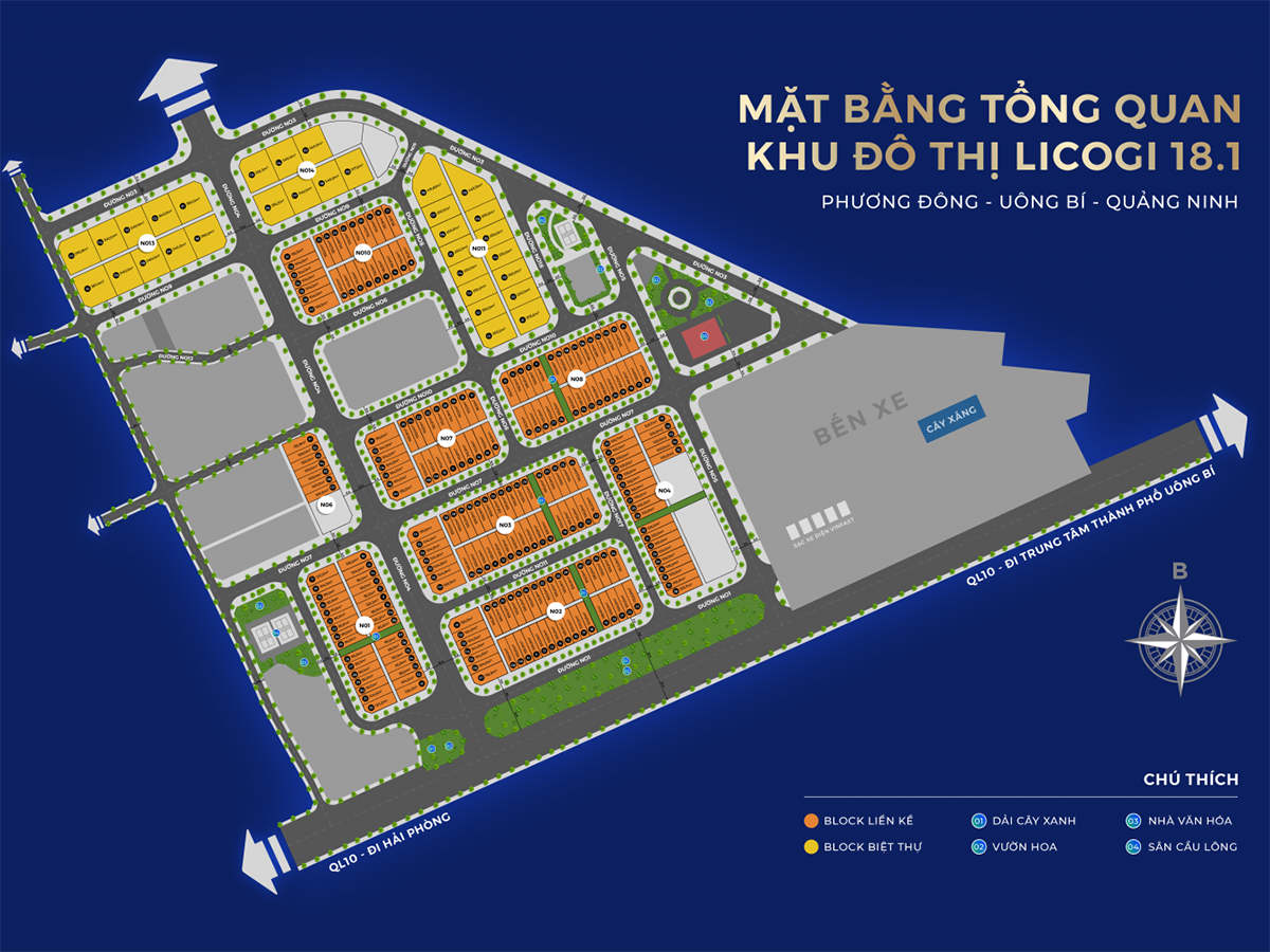 Đất nền đô thị Licogi 18.1 – TP. Uông Bí – Tỉnh Quảng Ninh