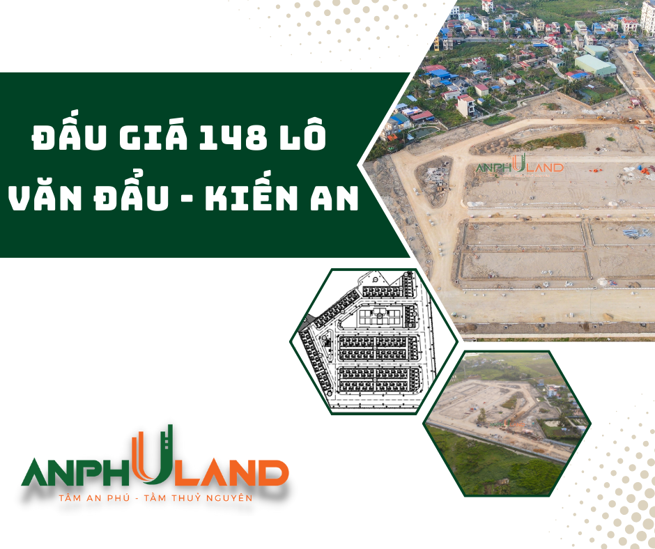 Thông báo đấu giá 148 lô đất tại TDP Đẩu Sơn 2, Văn Đẩu, Kiến An, Hải Phòng 