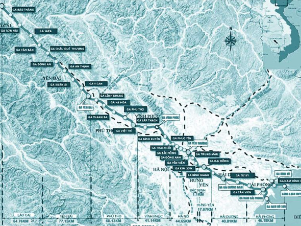 Kích hoạt dần Dự án đường sắt Lào Cai - Hà Nội - Hải Phòng