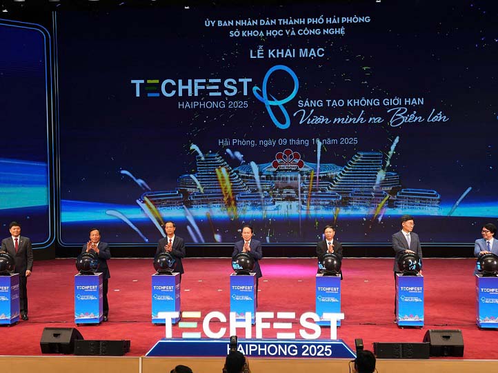 Khai mạc TECHFEST Hải Phòng 2025: Giới thiệu hơn 1.000 sản phẩm công nghệ