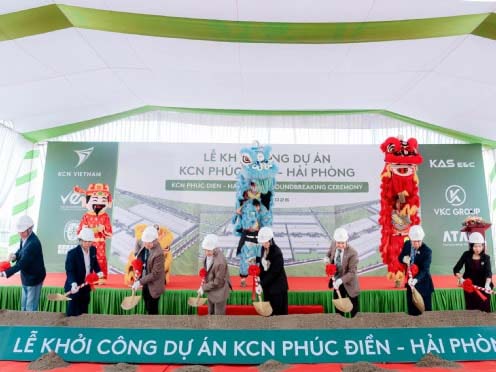 KCN Việt Nam khởi công dự án KCN Phúc Điền