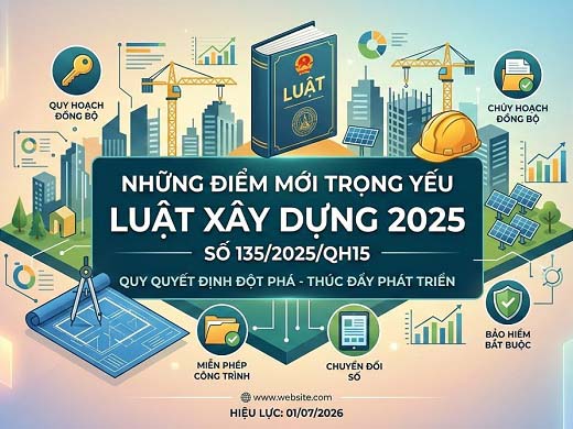 Điểm tin Pháp luật: Những thay đổi trọng yếu tại Luật Xây dựng 2025 (Luật số 135/2025/QH15)