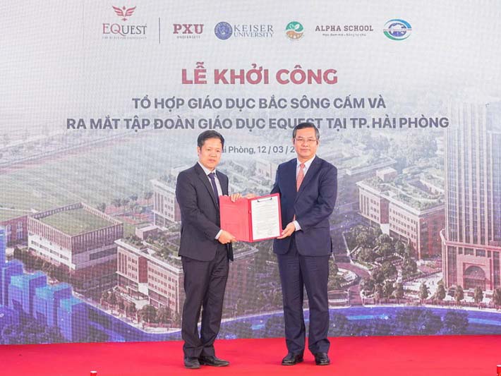 Thứ trưởng Nguyễn Văn Phúc dự Lễ khởi công Tổ hợp Giáo dục Bắc Sông Cấm