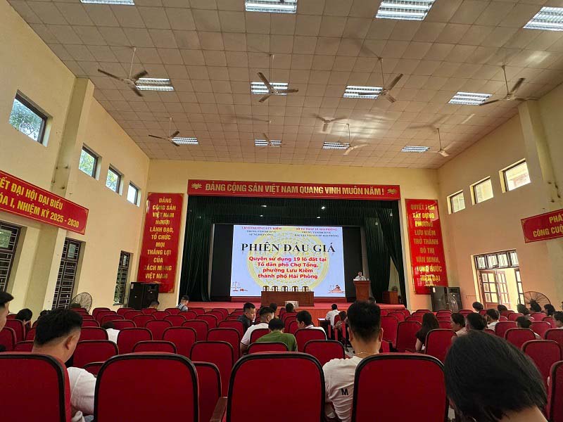 Kết quả trúng đấu giá 19 lô đất tại Tổ dân phố Chợ Tổng, phường Lưu Kiếm, thành phố Hải Phòng tháng 05 năm 2026
