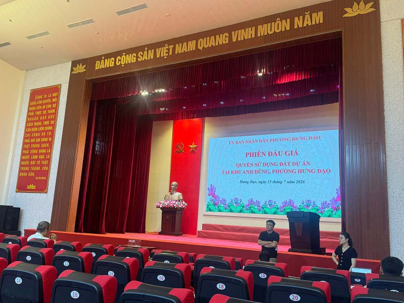 Kết quả trúng đấu giá 18 lô đất tại Khu Anh Dũng, phường Hưng Đạo, TP Hải Phòng tháng 7 năm 2026