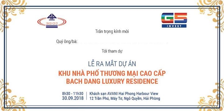Chính thức mở bán dự án Bạch Đằng Luxury Residence ngày 30.09.2018