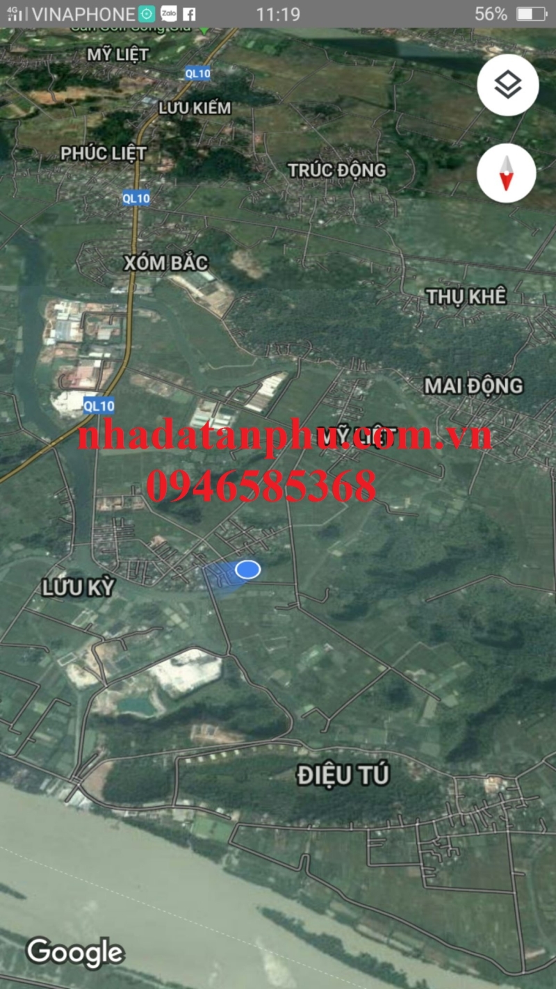 Bán lô đất trong ngõ xã Lưu Kỳ Thủy Nguyên 500m2