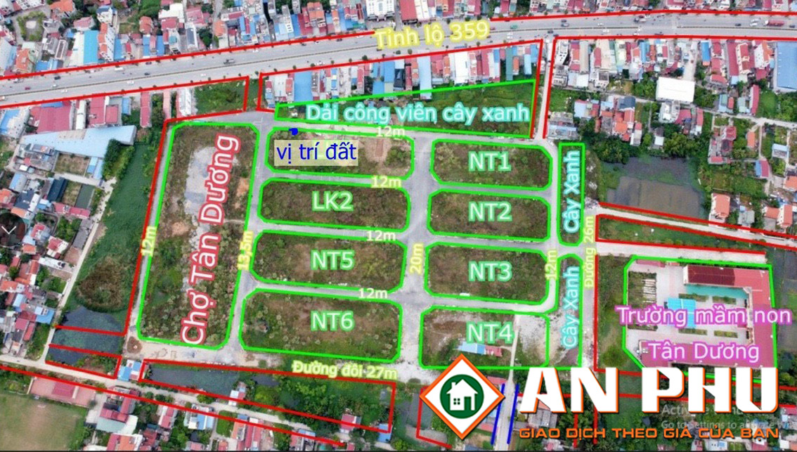 Cần bán nhanh lô đất TĐC Đống Trịnh, Tân Dương, Thuỷ Nguyên, Hải Phòng