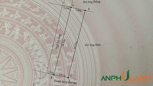 Chính chủ nhờ bán lô đất thổ cư 120m2 tại thôn Thầu Đâu, Dương Quan, Thuỷ Nguyên, Hải Phòng