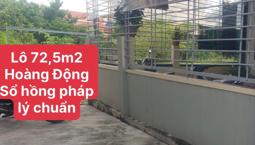 Cần bán lô đất tại thôn 7, Hoàng Động, Thuỷ  Nguyên, Hải Phòng