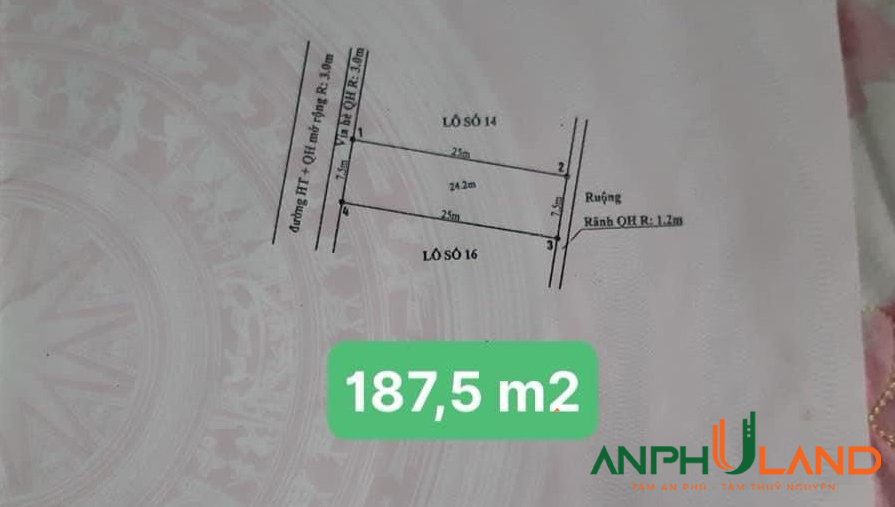 Cần bán lô biệt thự gần ngã tư Quán Nạo xã Hòa Bình, Thủy Nguyên, Hải Phòng