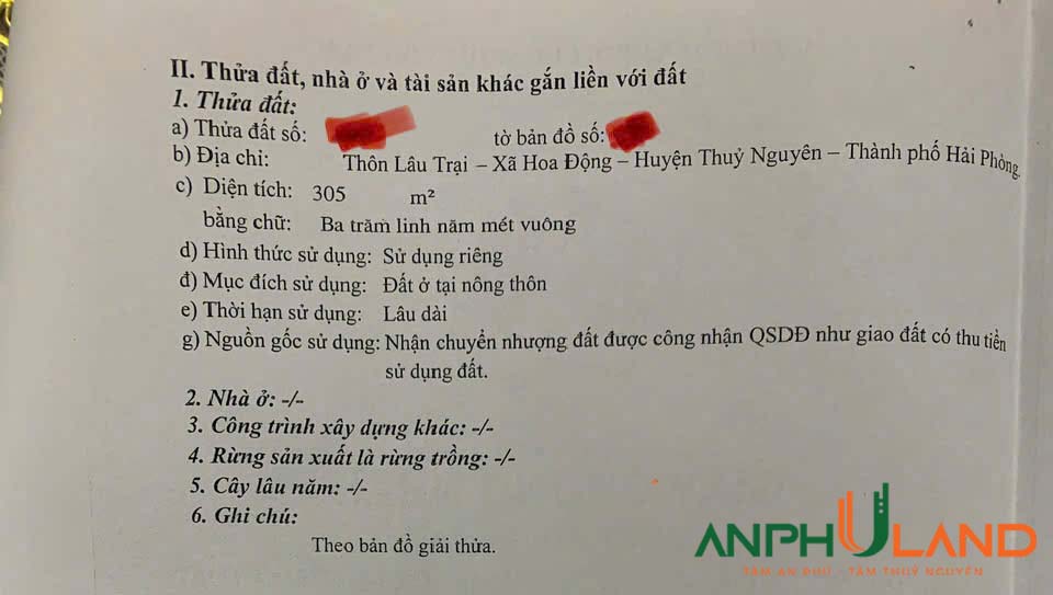 Cần bán lô siêu phẩm tại Lâu Trại, Hoa Động, Thuỷ Nguyên, Hải Phòng