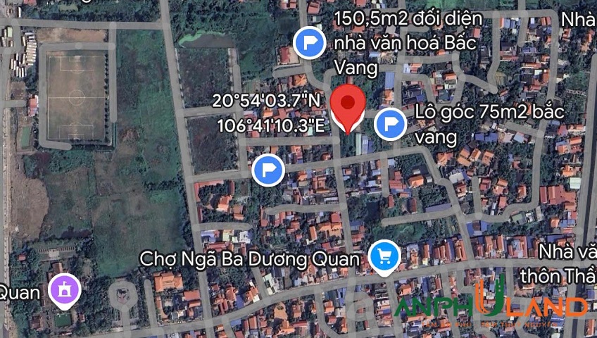 Cần bán lô đất 143m2, thôn Bấc Vang, Dương Quan, Thủy Nguyên, Hải Phòng