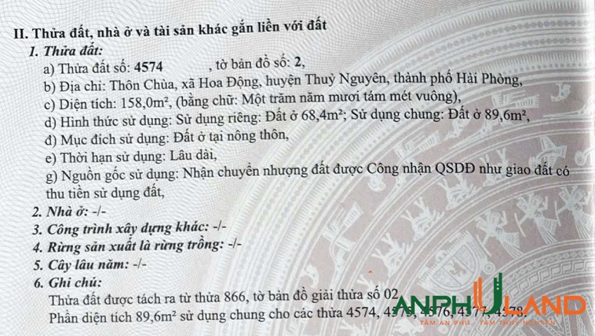 Chỉ với 1,1xx tỷ sở hữu ngay lô đất gần 100m2 tại phường Hoa Động, TP. Thủy Nguyên