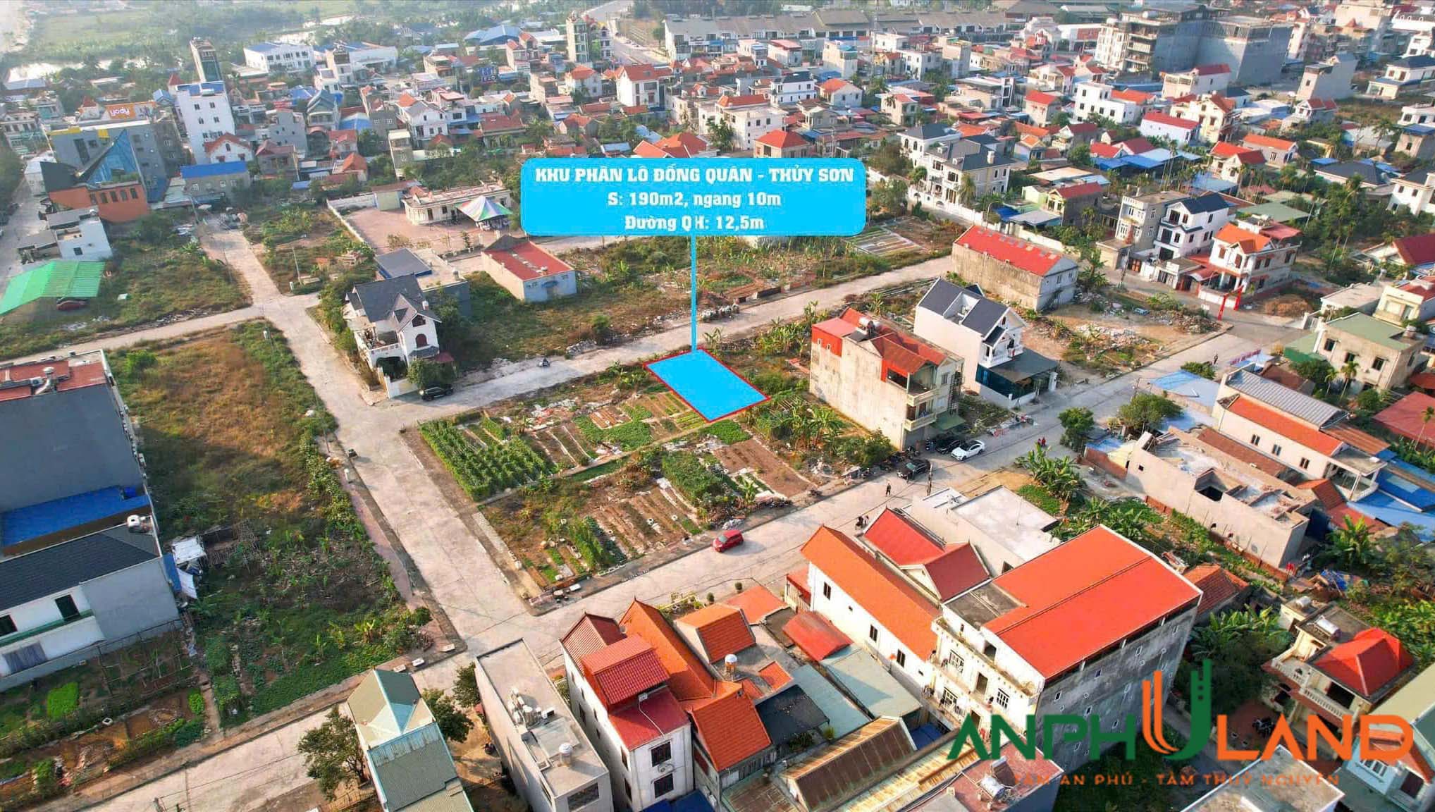 Cần bán lô đất siêu đẹp 190m² tại Đống Quán, Thuỷ Sơn, Thuỷ Nguyên, Hải Phòng