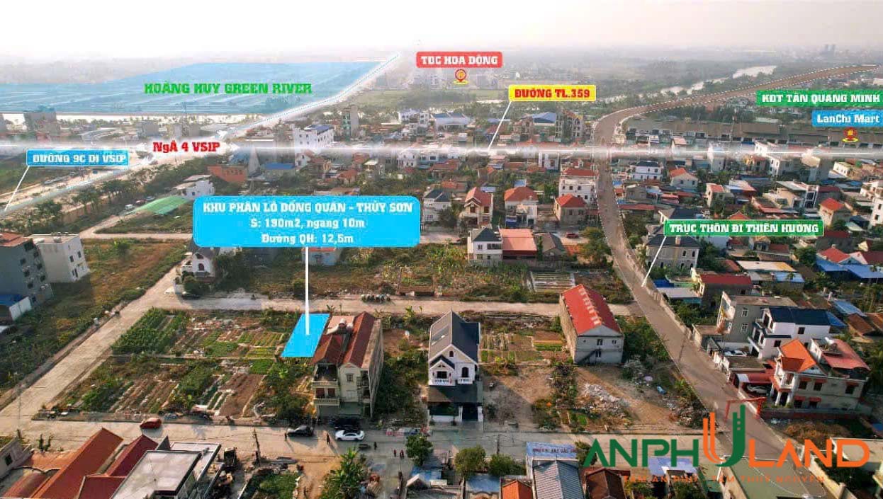 Cần bán lô đất siêu đẹp 190m² tại Đống Quán, Thuỷ Sơn, Thuỷ Nguyên, Hải Phòng