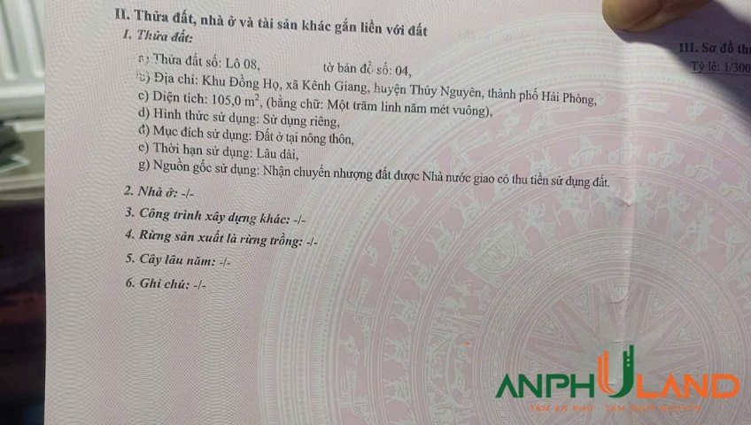 Chính chủ gửi bán siêu phẩm mặt đường xã Kênh Giang, Thủy Nguyên, Hải Phòng