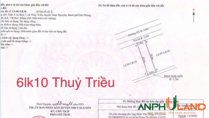 Cần bán cặp anh em song sinh tại đấu giá phường Thủy Hà (xã Thủy Triều), TP Thủy Nguyên