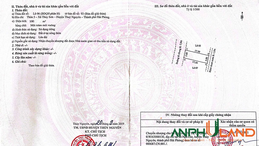Cần bán TDP 5, Phường Thủy Đường, TP Thủy Nguyên, TP Hải Phòng