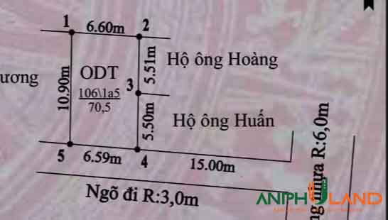 Cần bán lô đất vuông vắn tại TDP Hầu,  phường Hoàng Lâm ( Lâm Động cũ ), TP Thủy Nguyên