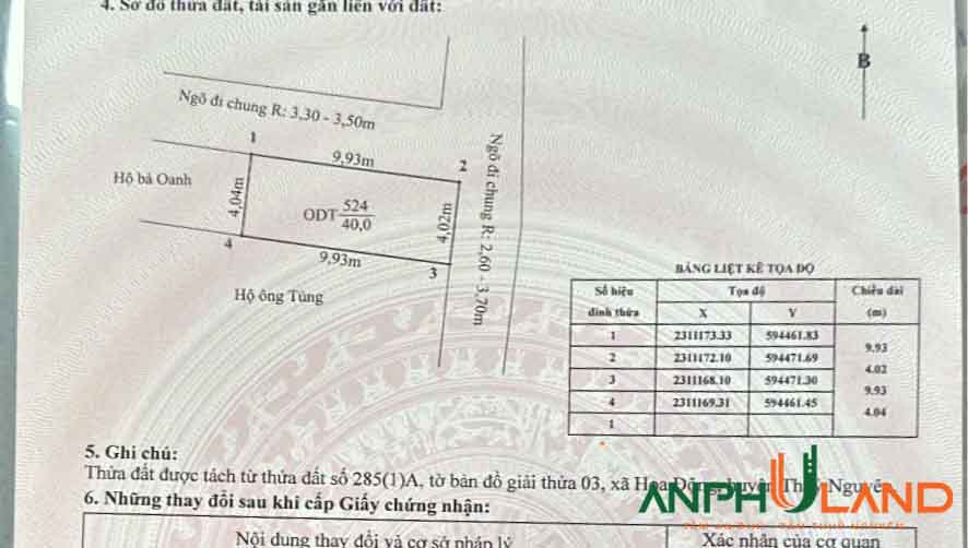 Cần bán lô đất hàng hiếm tại Phường Hoa Động, TP Thủy Nguyên, Hải Phòng