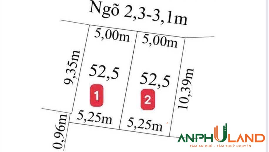 Chính chủ mở bán 2 lô hàng F0 Đồng Quán, phường Hoa Động, TP Thuỷ Nguyên, Hải Phòng