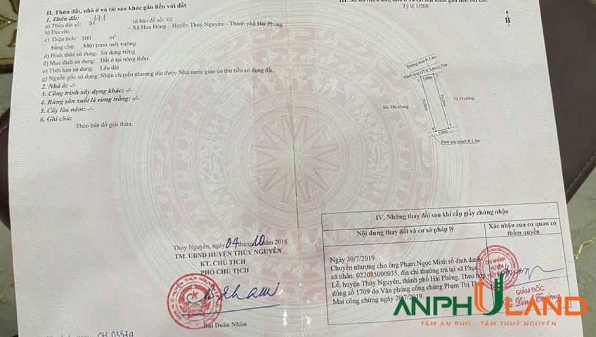 Chính chủ bán lô đất phân lô trung tâm Phường Hoa Động, TP Thủy Nguyên, Hải Phòng
