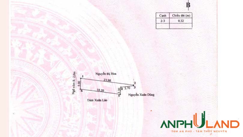 Cần bán lô đất đẹp tại TDP Hầu, Phường Hoàng Lâm, TP Thủy Nguyên, Hải Phòng