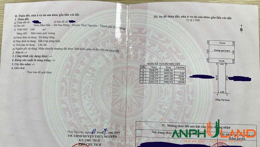 Cần bán lô chung cư Huê, Phường Hoa Động, TP Thủy Nguyên, Hải Phòng